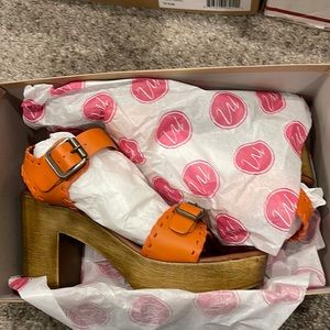 Matisse twiggy fire orange size 7 never worn brand new!
